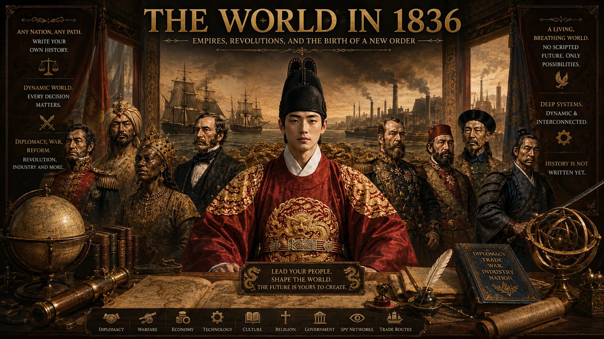 The World In 1836 game poster