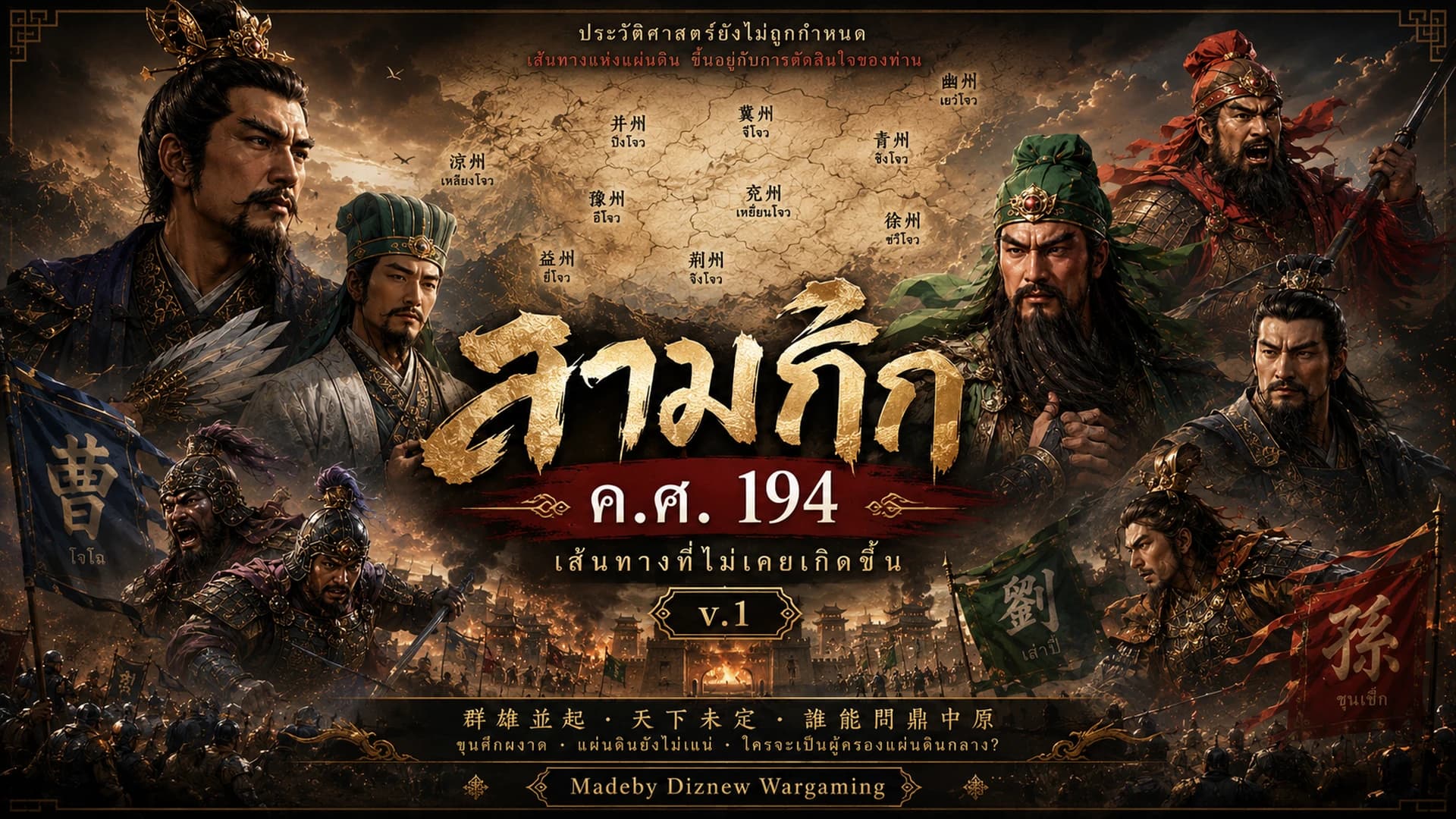 สามก๊ก ค.ศ. 194 — เส้นทางที่ไม่เคยเกิดขึ้น