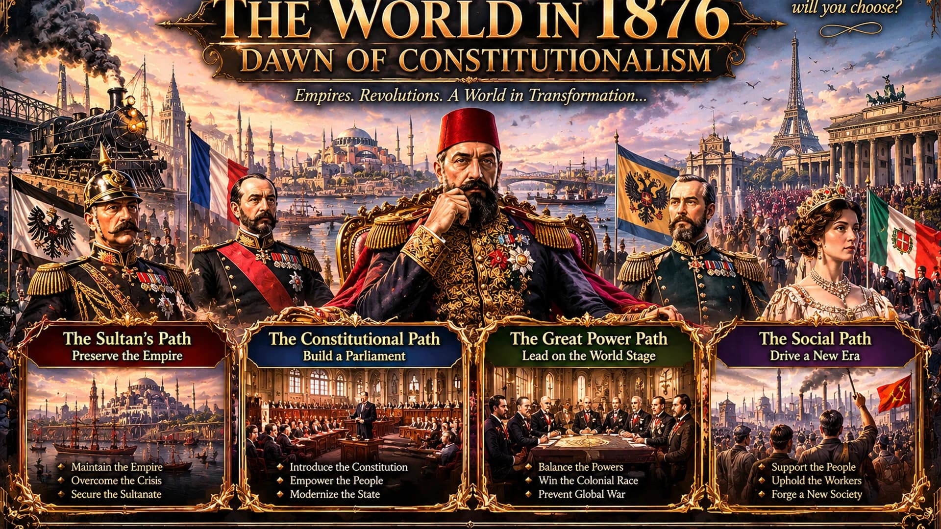 The World In 1876: Dawn of Constitutionalism game poster